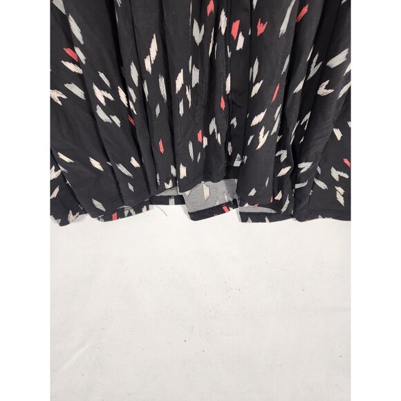 Torrid Womens Plus Wrap Dress Midi Black Print Career Classic Comfort 2 Us:18/20 - Picture 5 of 6